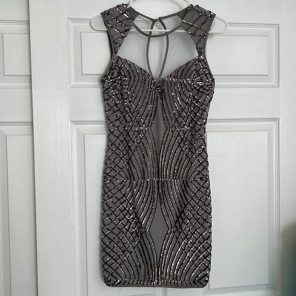 WINDSOR silver sparkly dress